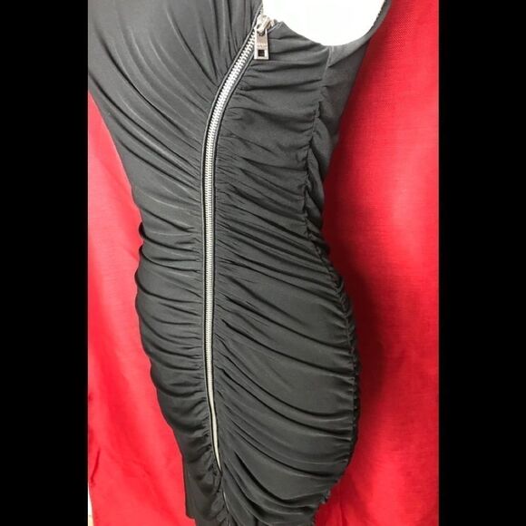 Marc New York Andrew Marc Black Zipper Dress S - Picture 2 of 9
